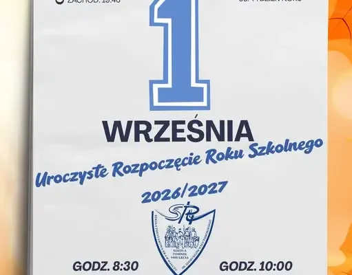 Uroczyste rozpoczęcie roku szkolnego 2026/2027 w SP4 w Wałczu – 1 września