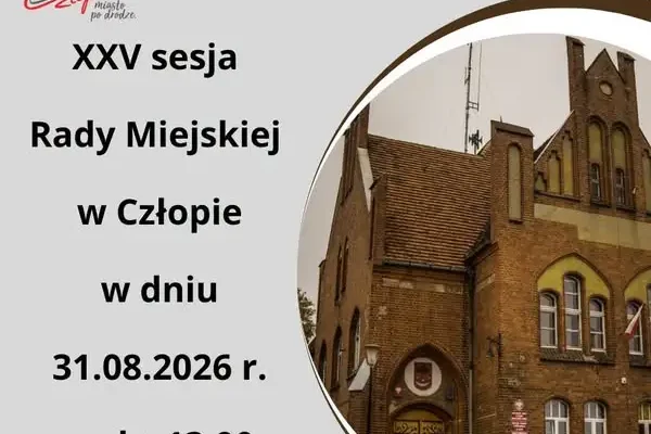 Sesja Rady Miejskiej w Człopie 31 sierpnia – porządek obrad i kluczowe uchwały