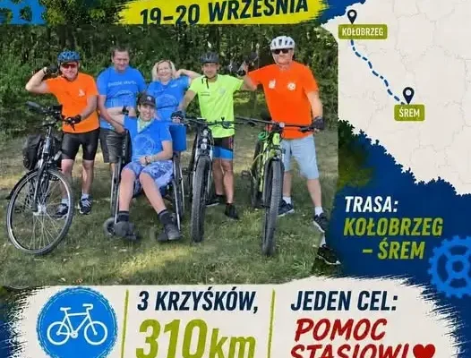 Trzech Krzyśków pokona 310 km na rowerach, by pomóc Stasiowi