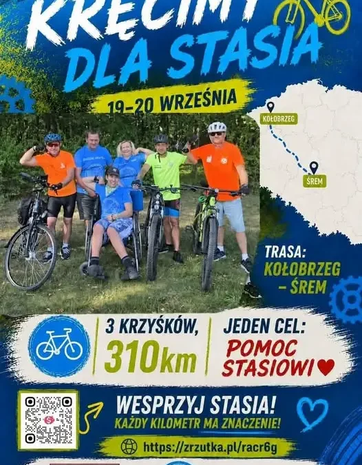 Trzech Krzyśków pokona 310 km na rowerach, by pomóc Stasiowi