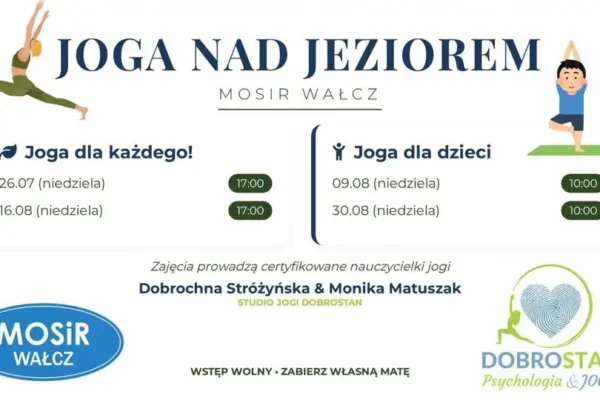 Bezpłatna joga dla dzieci nad jeziorem w Wałczu – już w niedzielę!