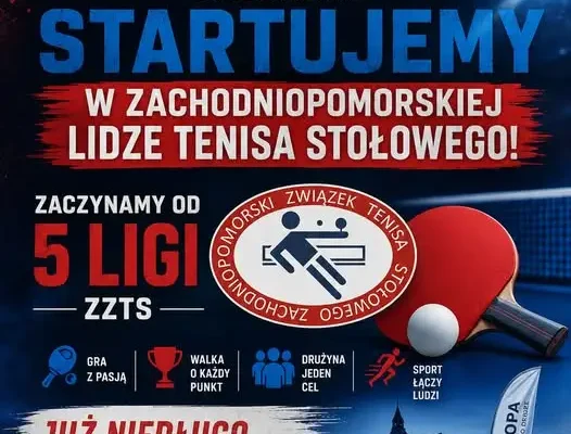 Klub Tenisowo-Biegowy Cieszynka Człopa zadebiutuje w 5. lidze Zachodniopomorskiej Ligi Tenisa Stołowego