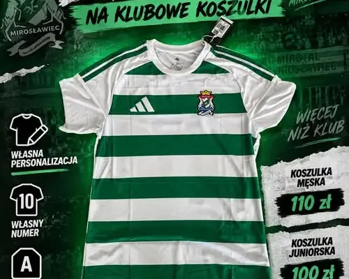 Mirstal Mirosławiec zbiera zapisy na koszulki meczowe z własną personalizacją