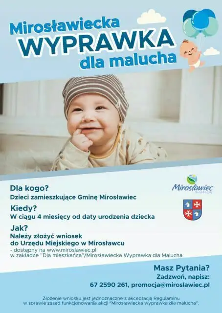 Mirosławiecka Wyprawka dla Malucha – wsparcie dla noworodków z gminy