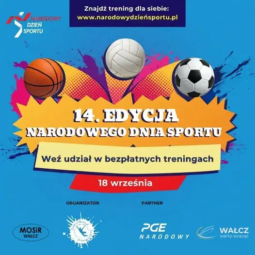 Narodowy Dzień Sportu w Wałczu – bezpłatne treningi i gry terenowe już dziś