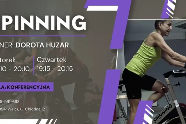 Spinning w Wałczu – nowy cykl zajęć w MOSiR