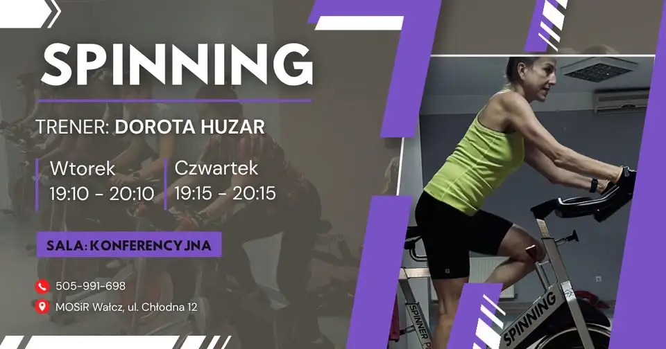 Spinning w Wałczu – nowy cykl zajęć w MOSiR