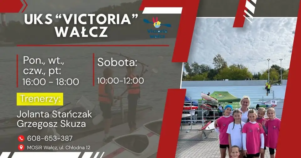 UKS „Victoria” Wałcz zaprasza dzieci na treningi kajakowe