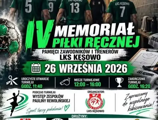 Pokolenie Człopa rozpoczyna sezon 2026/2027 w IV Memoriale Piłki Ręcznej w Kęsowie