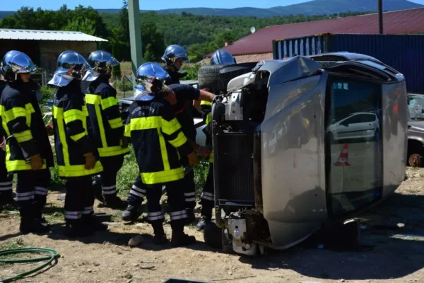 Wypadek na drodze krajowej nr 22. Interweniowali strażacy z OSP Człopa